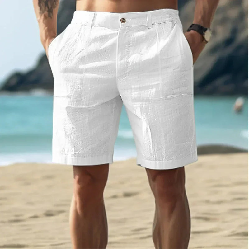 Chino Straight Leg Shorts for Men - Casual Pocket - Image 1
