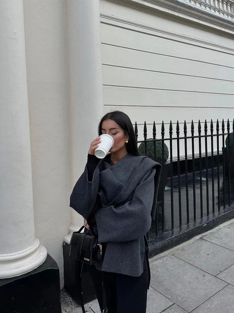 Wrap Jacket for Women - Oversized - Image 2