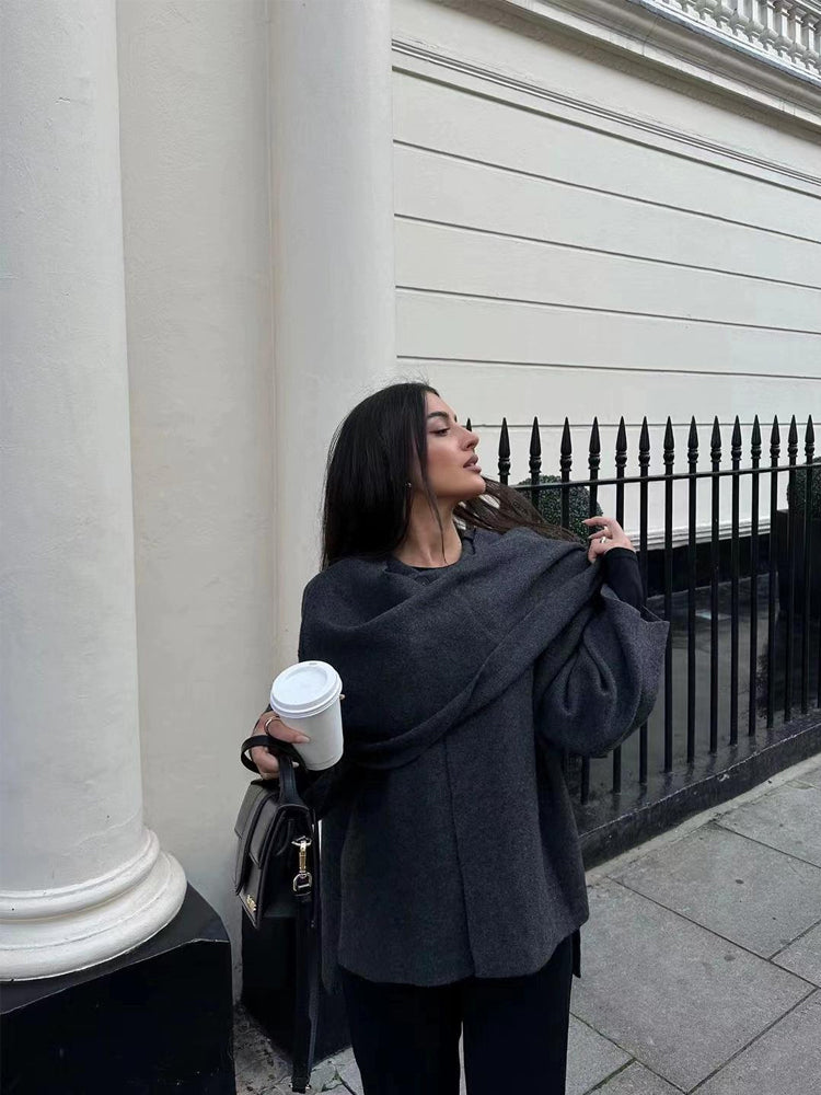 Wrap Jacket for Women - Oversized - Image 3