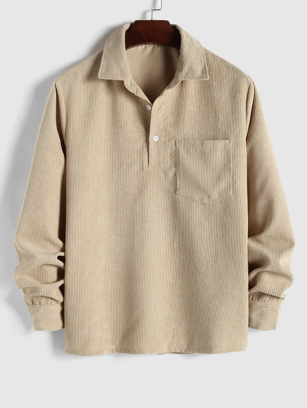 Camp Collar Shirt for Men - Chest Pocket - Image 2