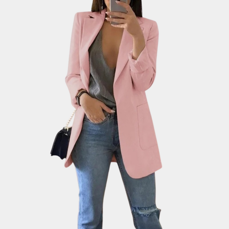Blazer Jacket for Women - Notch Lapel - Image 4