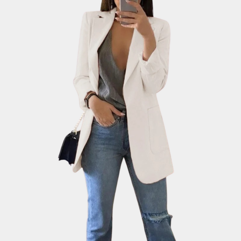 Blazer Jacket for Women - Notch Lapel - Image 5