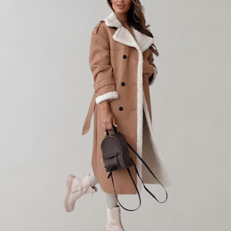 Long Coat for Women - Double-Breasted - Image 8