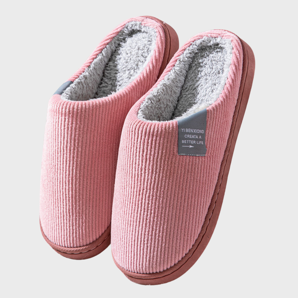 Corduroy Slippers for Women - Fleece Lined - Image 6