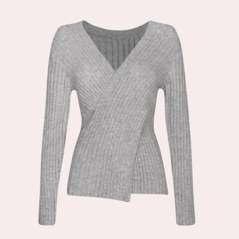 Wrap Sweater for Women - V-Neck - Image 2