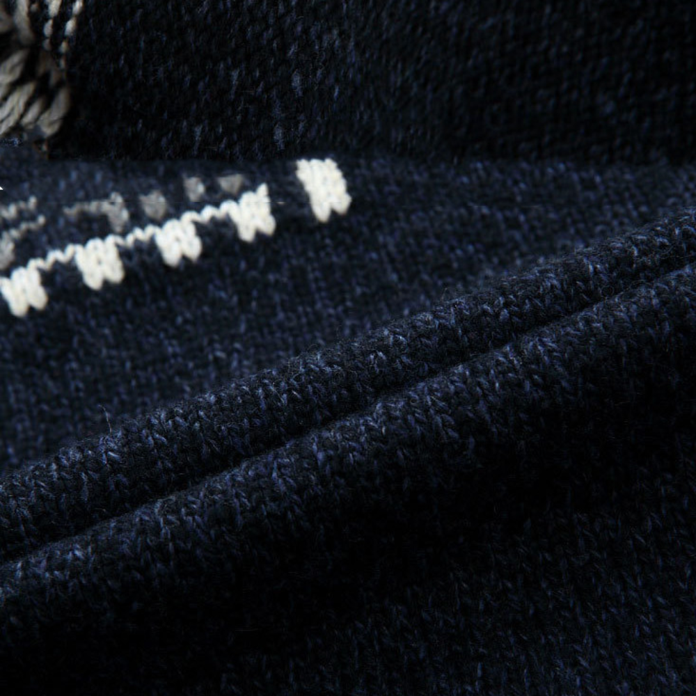Knit Zip Up Jacket for Men - Stand Collar - Image 3
