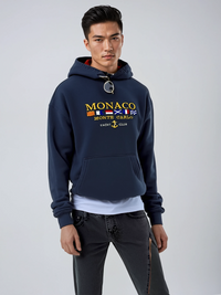 Graphic Pullover Hoodie for Men - Embroidered Graphics - Image 3
