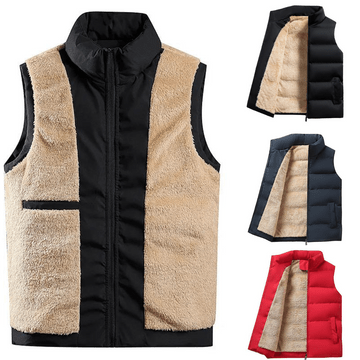 Puffer Vest for Men - Stand Collar - Image 2