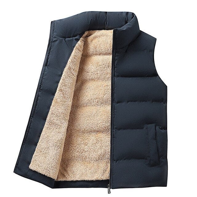 Puffer Vest for Men - Stand Collar - Image 1