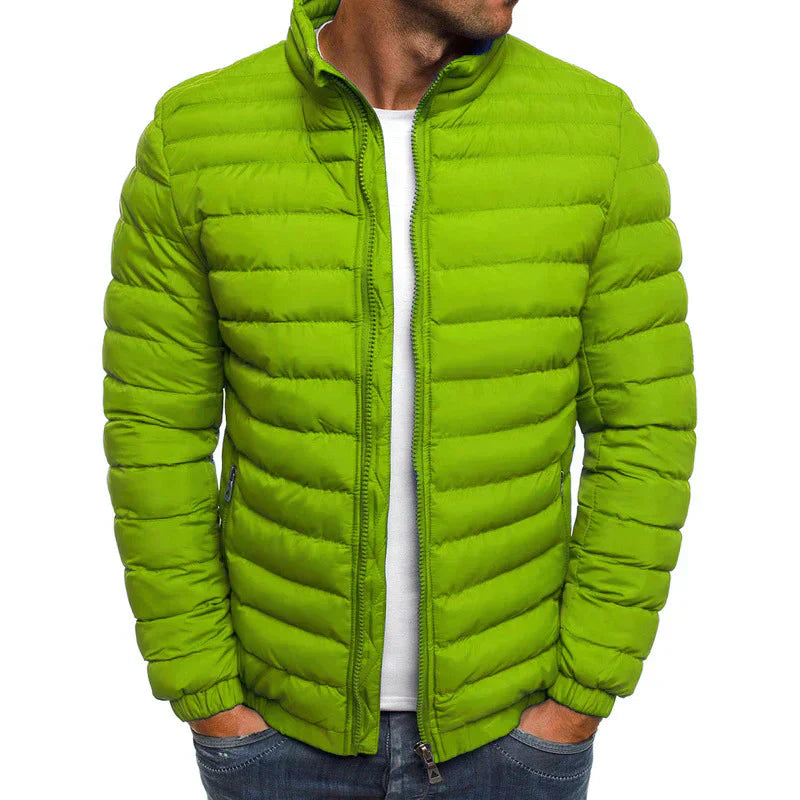 Puffer Lightweight Jacket for Men - Stand Collar - Image 5