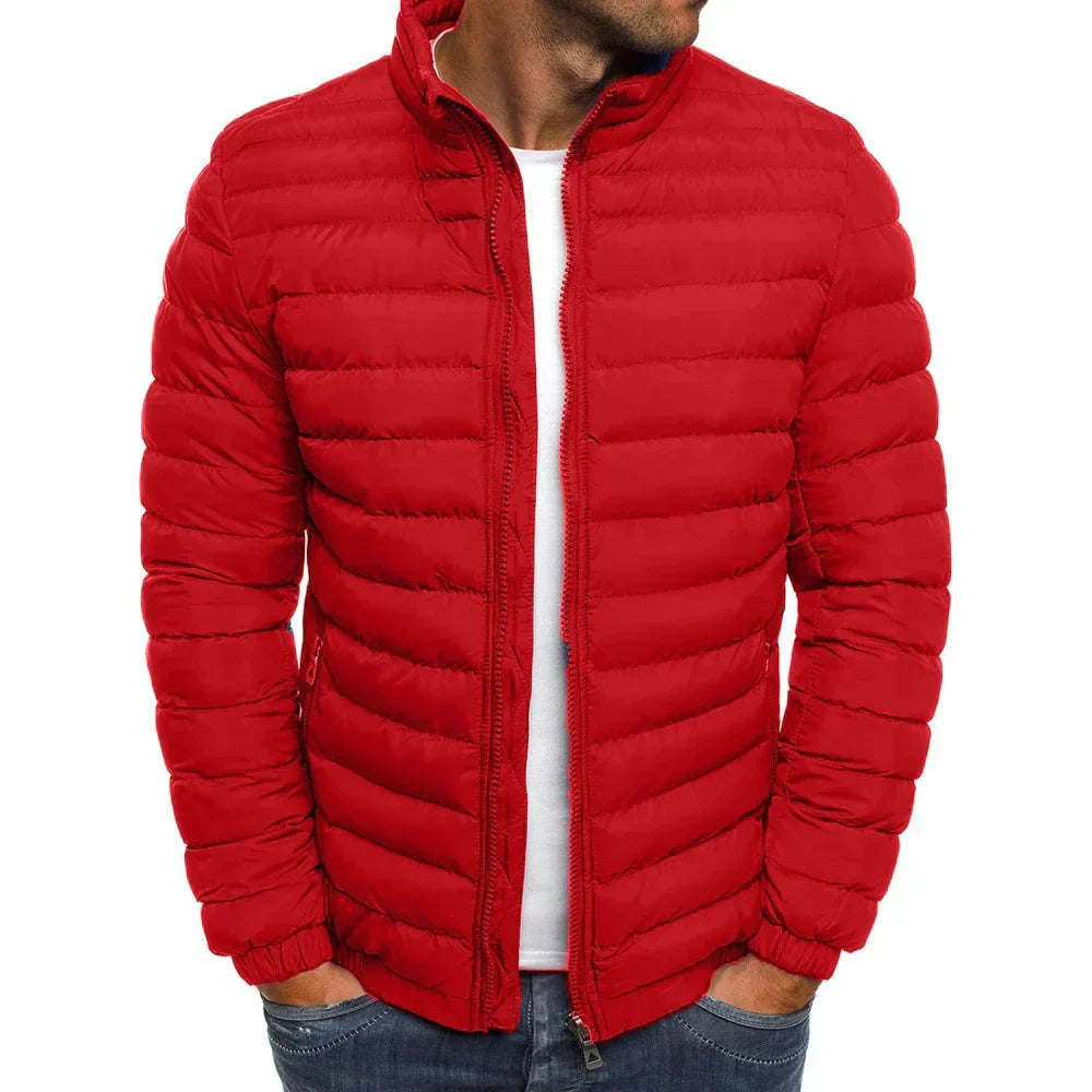 Puffer Lightweight Jacket for Men - Stand Collar - Image 6
