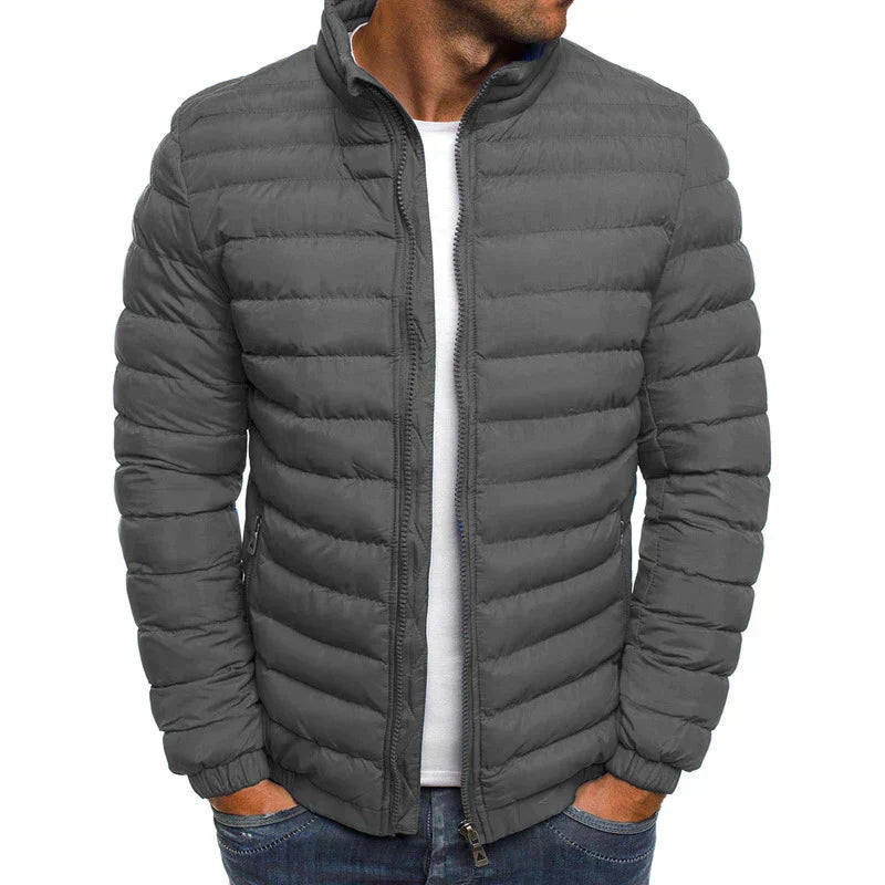 Puffer Lightweight Jacket for Men - Stand Collar - Image 4