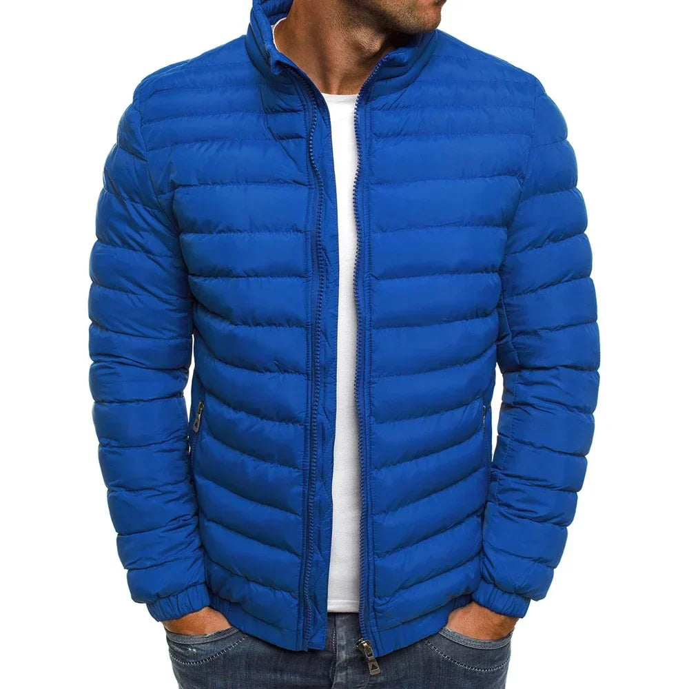 Puffer Lightweight Jacket for Men - Stand Collar - Image 2