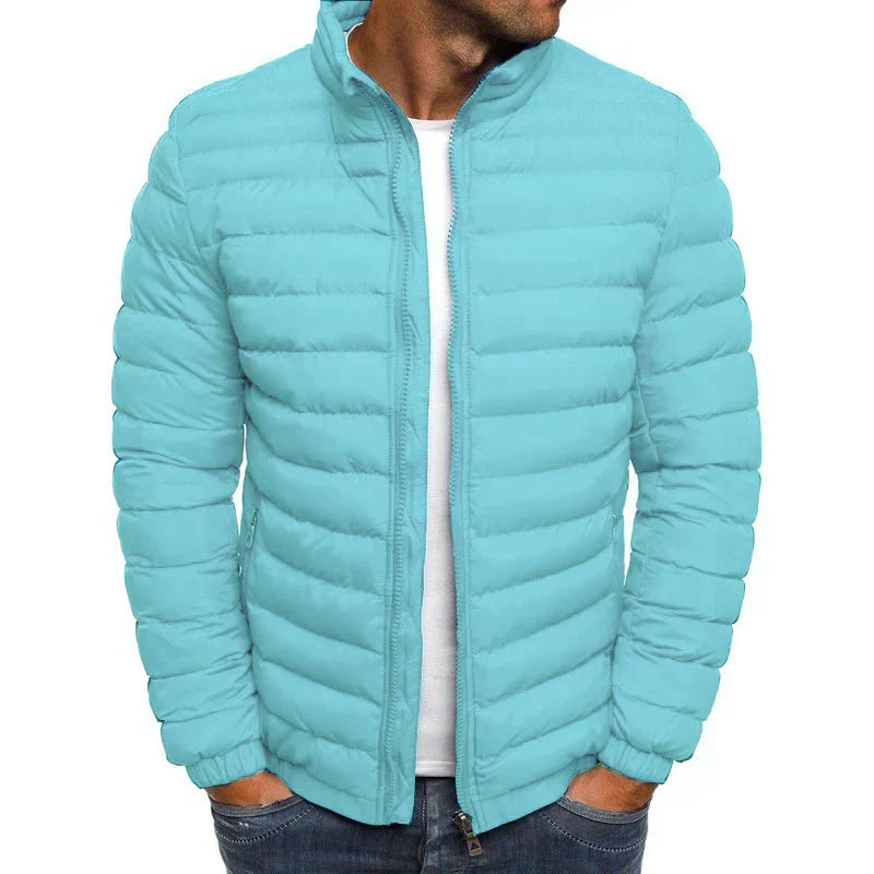Puffer Lightweight Jacket for Men - Stand Collar - Image 3