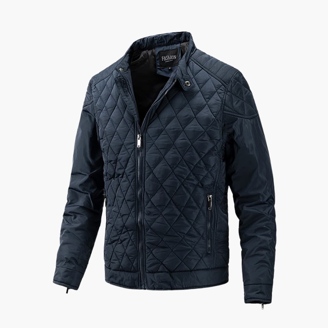 Quilted Jacket for Men - Full Zip - Image 3