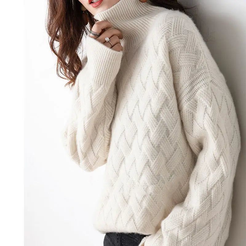 Turtleneck Sweater for Women - Long Sleeve - Image 1