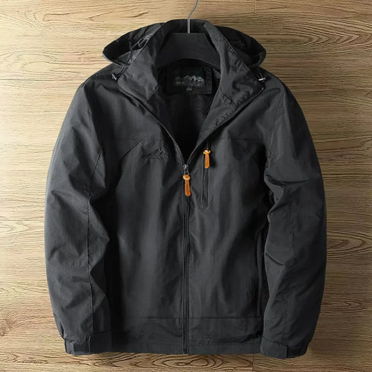 Hooded Full Zip Jacket for Men - Long Sleeve - Image 1