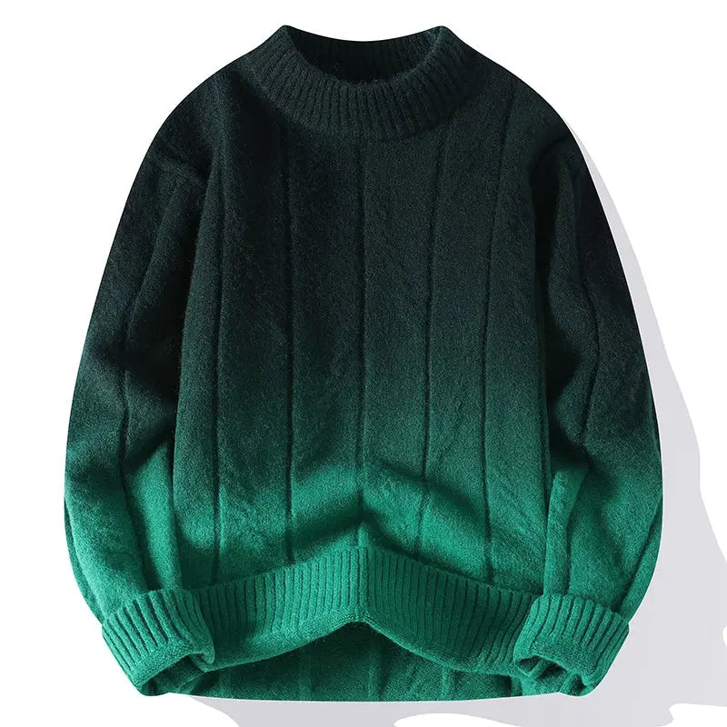 Ombre Sweater for Men - Ribbed Knit - Image 5