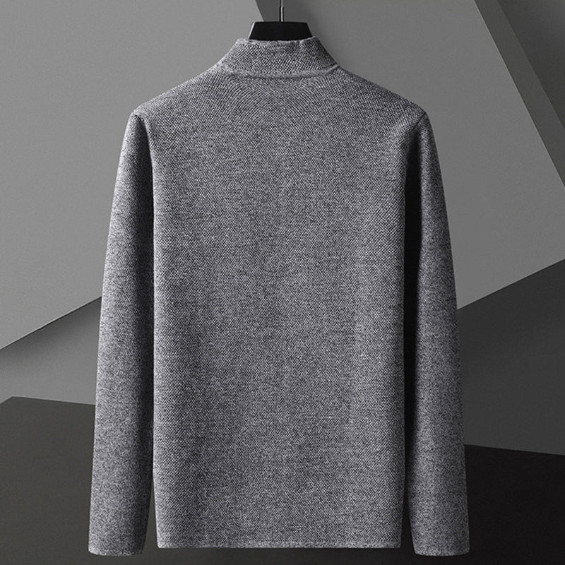 Casual Button-Down Jacket for Men - Mandarin Collar - Image 2