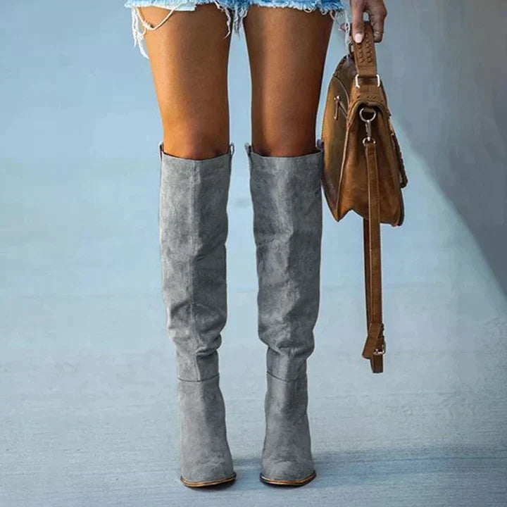 Knee High Boots for Women - Pointed Toe - Image 4
