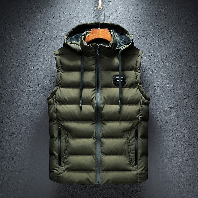 Puffer Vest for Men - Hooded - Image 8