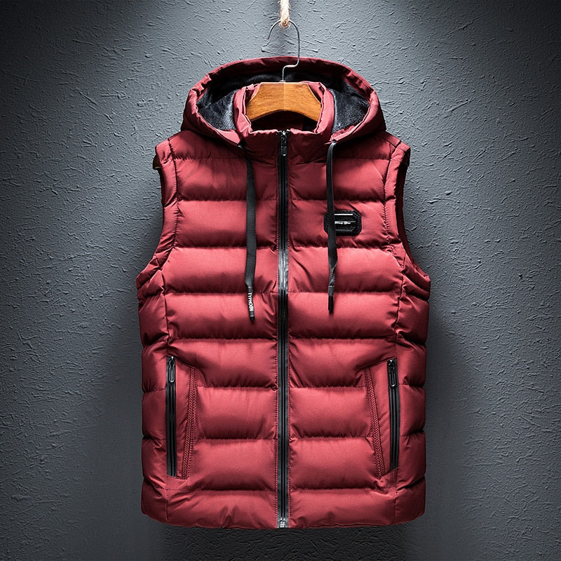 Puffer Vest for Men - Hooded - Image 6