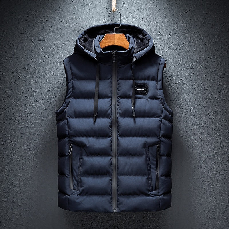 Puffer Vest for Men - Hooded - Image 1