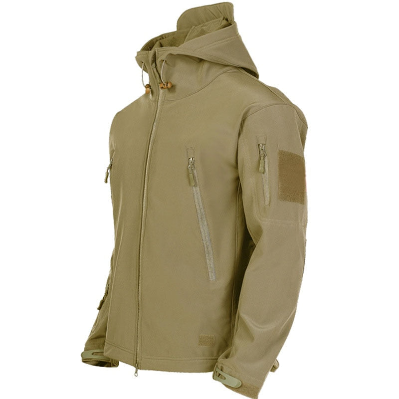 Hooded Tactical Jacket for Men - Full Zip - Image 14