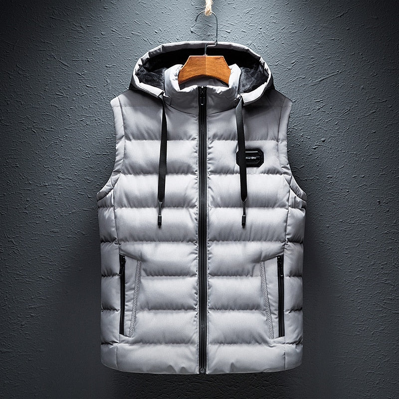 Puffer Vest for Men - Hooded - Image 7