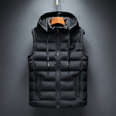Puffer Vest for Men - Hooded - Image 5