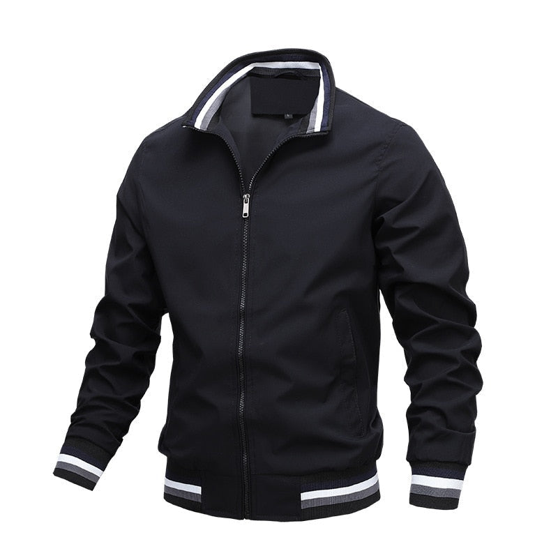 Bomber Jacket for Men - Stand Collar - Image 1