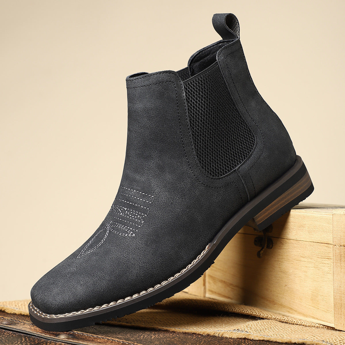 Chelsea Boots for Men - Square Toe - Image 2