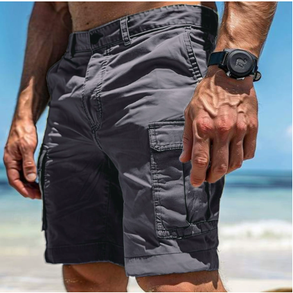 Cargo Shorts for Men - Multi-Pocket Relaxed Fit - Image 1