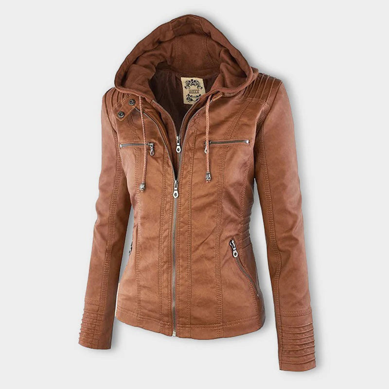 Hooded Jacket for Women - Zip Front - Image 2