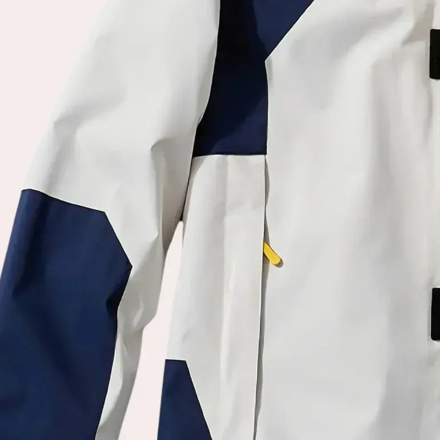 Hooded Color Block Jacket for Men - Long Sleeve - Image 4