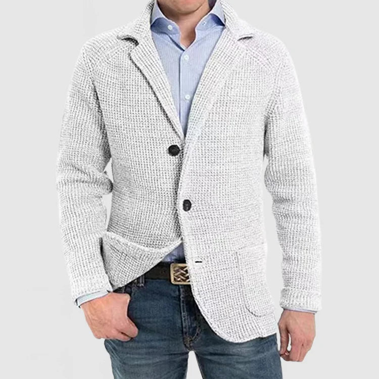 Knitted Jacket for Men - Two-Button - Image 1