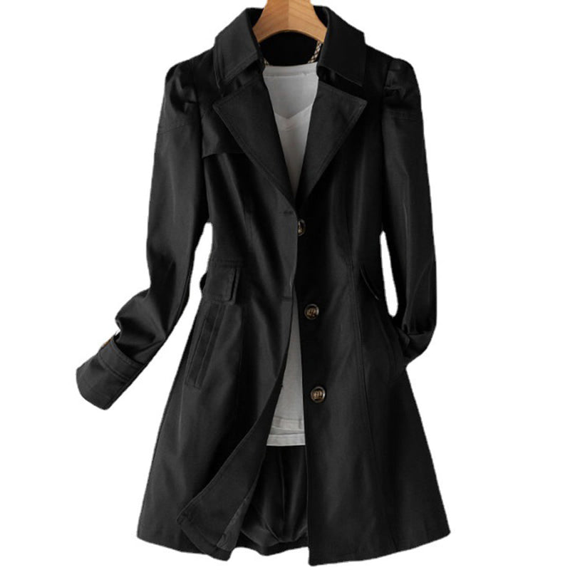 Trench Coat Coat for Women - Double-Breasted - Image 1
