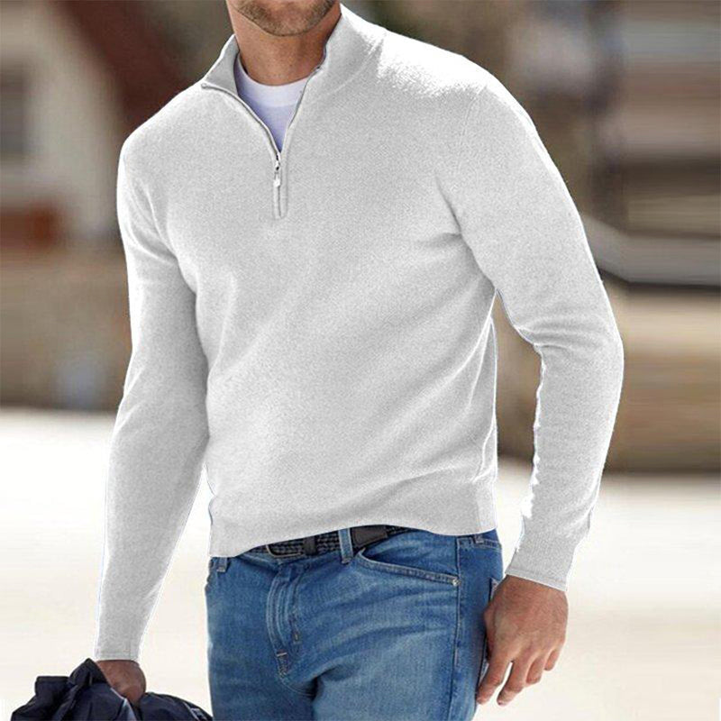 Quarter Zip Sweater for Men - Long Sleeve - Image 1