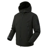 Hooded Tactical Jacket for Men - Full Zip - Image 1