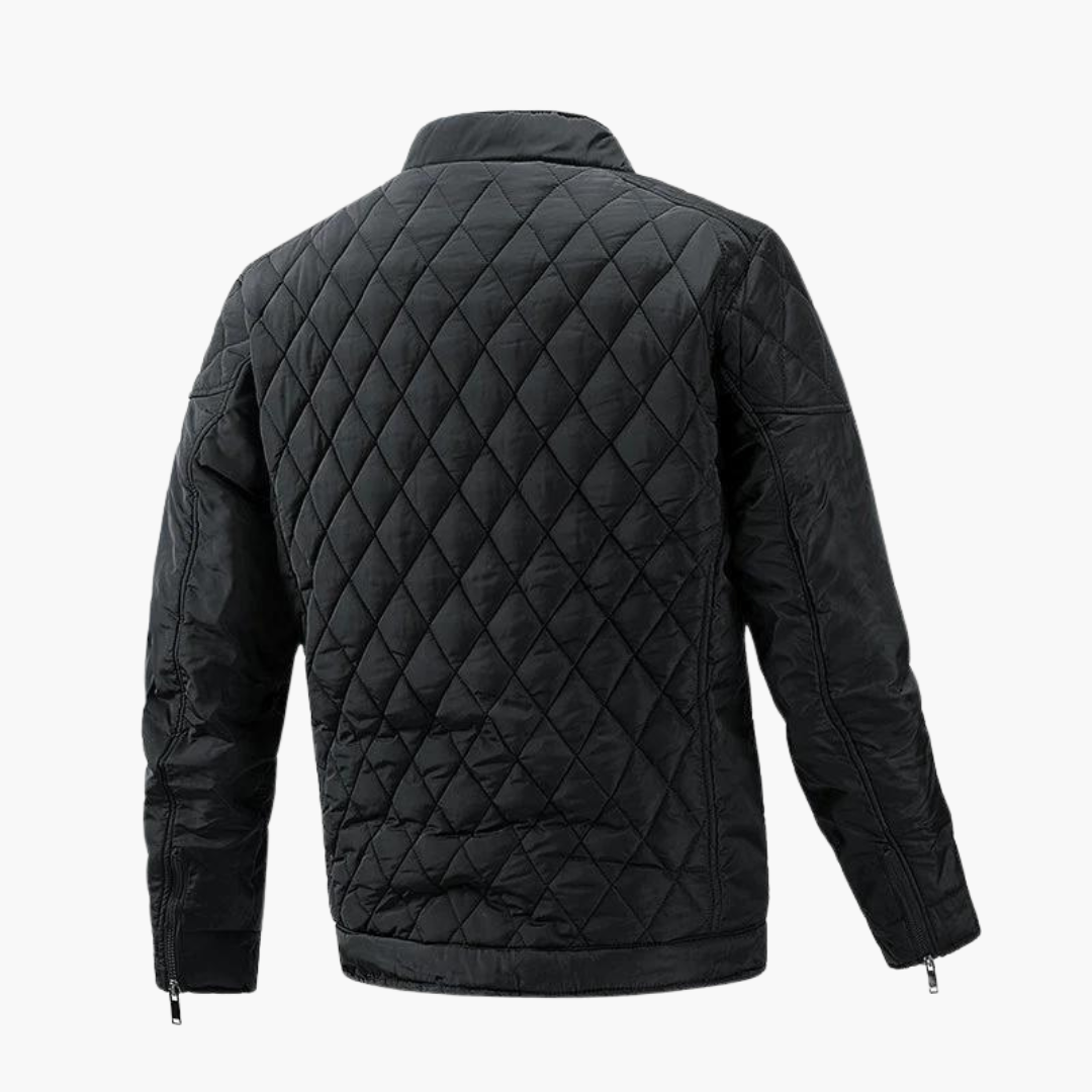 Quilted Jacket for Men - Full Zip - Image 2