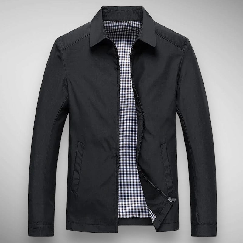 Zip Up Collared Jacket for Men - Long Sleeve - Image 1