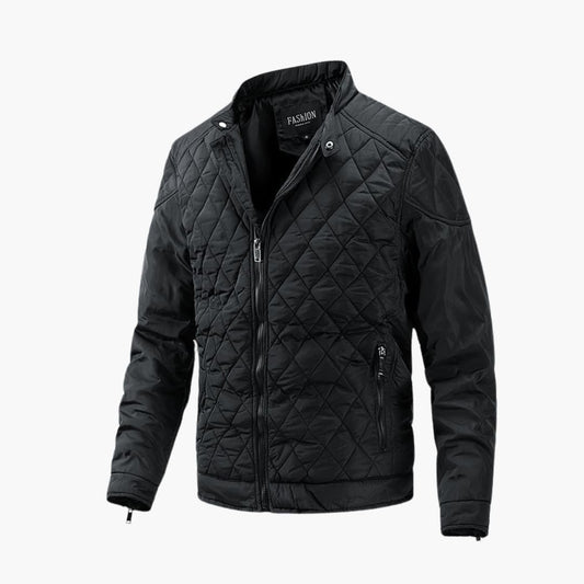 Quilted Jacket for Men - Full Zip - Image 1