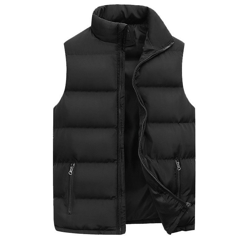 Puffer Vest for Men - Stand Collar - Image 1