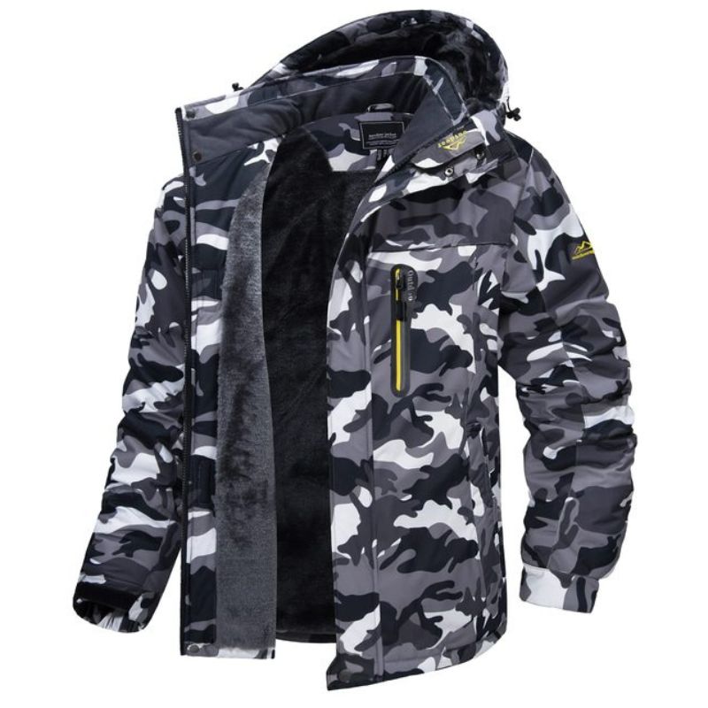 Hooded Padded Jacket for Men - Full Zip - Image 6