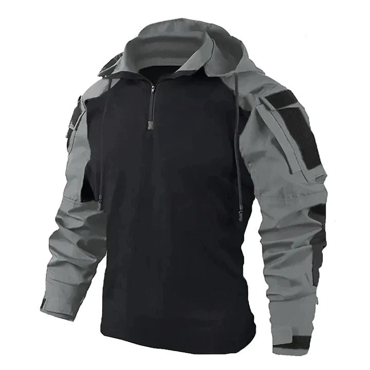 Tactical Hooded Jacket for Men - Half-Zip - Image 1