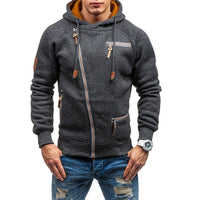 Zip-Up Hoodie for Men - Asymmetrical Zip - Image 1