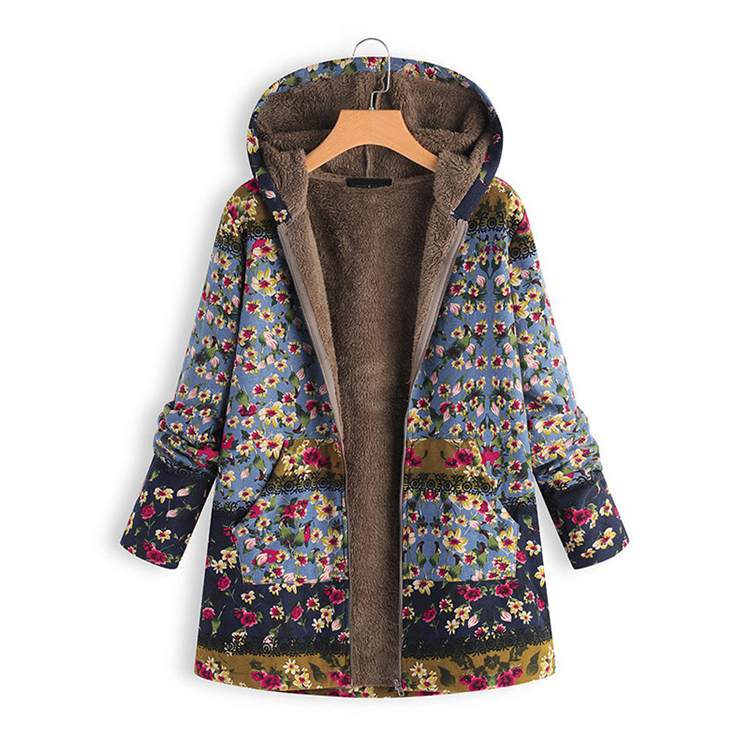 Floral Jacket for Women - Hooded - Image 1