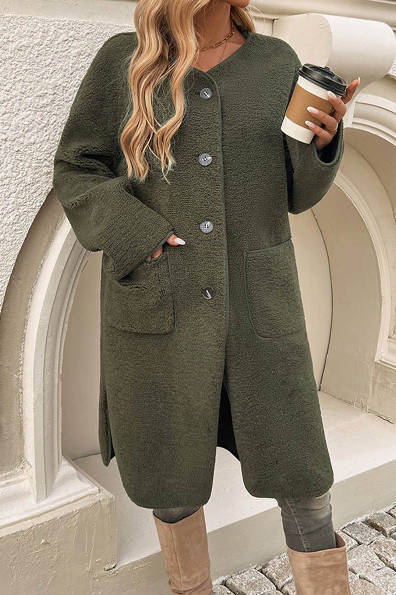 Long Cardigan for Women - Button Front - Image 7