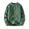 Cable Knit Sweater for Men - Crew Neck - Image 1
