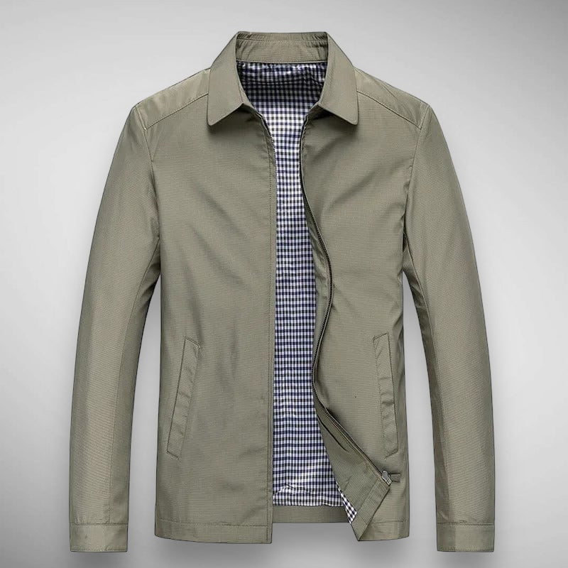 Zip Up Collared Jacket for Men - Long Sleeve - Image 5
